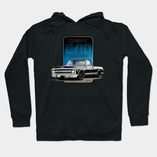 Square Body 1970 Chevy Hoodie by hardtbonez